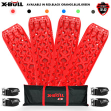 X-BULL Recovery Tracks Gen 3.0 Sand Track Mud Snow 10T 2 Pairs 4PC 4WD 4X4 Red