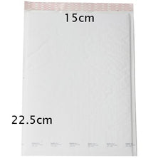 50 Piece Pack - 22.5cm x 15cm White Bubble Padded Envelope Bag Post Courier Shipping SMALL Self Seal