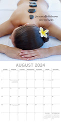 Zen - 2024 Square Wall Calendar 16 Month Premium Planner Christmas New Year Gift
