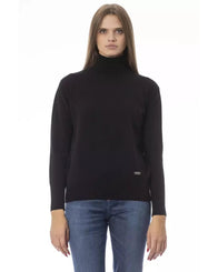 Baldinini Trend Women's Black Wool Sweater - 44 IT