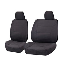 Seat Covers for ISUZU D-MAX 06/2012 - 2016 SINGLE CAB CHASSIS UTILITY FRONT BUCKET + _ BENCH CHARCOAL CHALLENGER