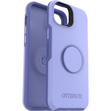 OTTERBOX Apple iPhone 14 Plus Otter + Pop Symmetry Series Antimicrobial Case - Periwink (Purple) (77-88749), Durable Protection, Swappable PopTop