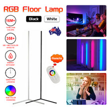 140cm RGB LED Floor Corner Lamp Light Stand Remote Control Streaming Gaming Decoration