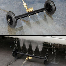 4000PSI High Pressure Washer Undercarriage Water Spray Broom Car Chassis Cleaner