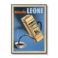 80cmx120cm Miscela Leone, 1950 Black Frame Canvas Wall Art