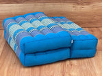 3-Fold Zafu Meditation Cushion Set Blue Medium Size