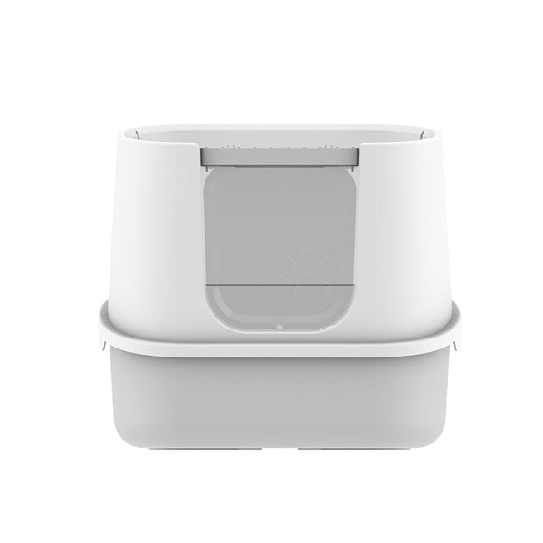 Large Cat Litter Box with Lid, Fully Enclosed SplashProof Litter Box