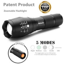 alonefire tactical led zoomable flashlight