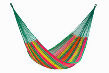 Mayan Legacy King Size Outdoor Cotton Mexican Hammock in Radiante Colour