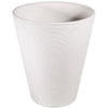 Decorative Textured Round White Planter 47cm