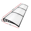 Instahut Window Door Awning 1mx3m Transparent Hollow Sheet Plastic Frame