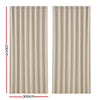 Artiss 2X Blockout Curtains Eyelet 300x230cm Beige