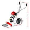 Giantz 62cc Petrol Brush Cutter Whipper Saw Trimmer 2 Stroke 3-in-1 Wheel