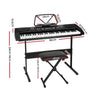 Alpha 61 Keys Electronic Piano Keyboard Digital Electric w/ Stand Stool Black