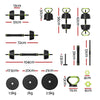 Everfit 25kg Adjustable Dumbbells Set Kettle Bell Weight Plates Barbells Gym