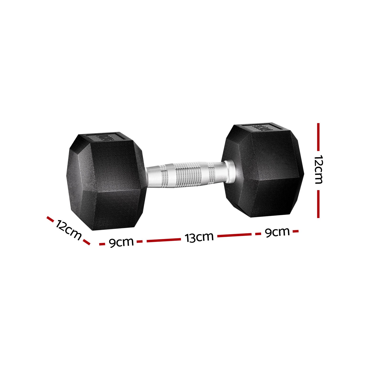 Everfit 20kg Dumbbells Set Dumbbells Weights Lifting Bench Gym Workout 2x10kg