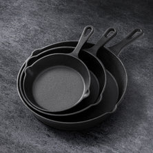 5-star chef Non Stick Frying Pan Cast Iron 3PCS