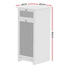 Artiss Laundry Hamper Cabinet Bathroom Storage White Rattan Clothes Basket