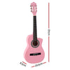 Alpha 34 Inch Classical Guitar Wooden Body Nylon String Beginner Kids Gift Pink