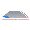 Aquabuddy Pool Cover 500 Micron 8.5x4.2m Swimming Pool Solar Blanket Blue Silver