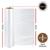 400m 4pcs Stretch Film Shrink Wrap Rolls Protect Package Material Home Warehouse