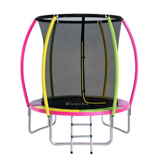 Everfit 6FT Trampoline for Kids w/ Ladder Enclosure Safety Net Rebounder Colors