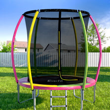Everfit 6FT Trampoline for Kids w/ Ladder Enclosure Safety Net Rebounder Colors