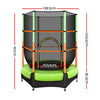 Everfit 4.5FT Trampoline for Kids w/ Enclosure Safety Net Rebounder Gift Green