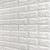 10PCS 3D Foam White Brick Self Adhesive Home Wallpaper Panels 60 x 60cm