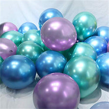 50PCS 5'' Latex Balloon Set Multicolor Metallic Birthday Wedding Party Decoration