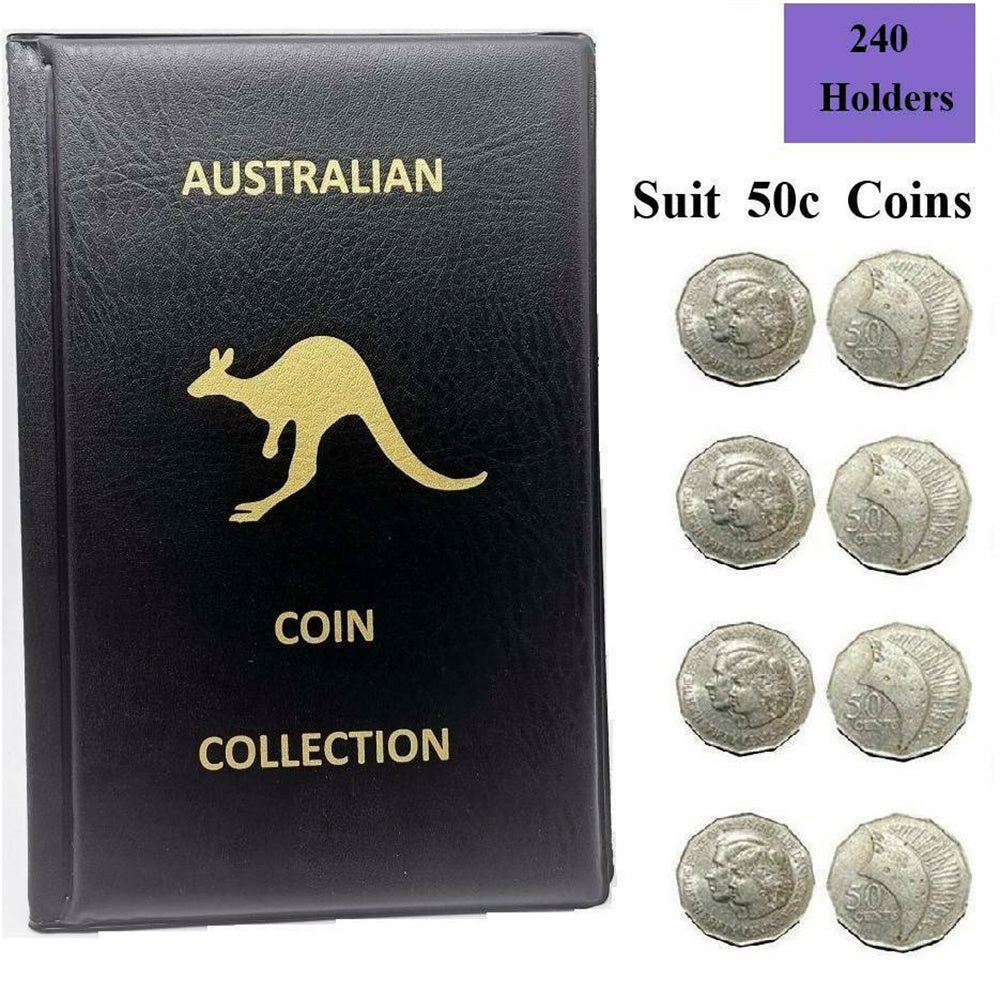 240 Coins Australian Coin Holder Album Storage Book Souvenir Collection Folder