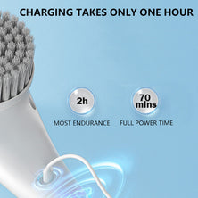 5 In 1 Handheld Electric Cleaning Brush Power Scrubber Cordless USB Rechargeable