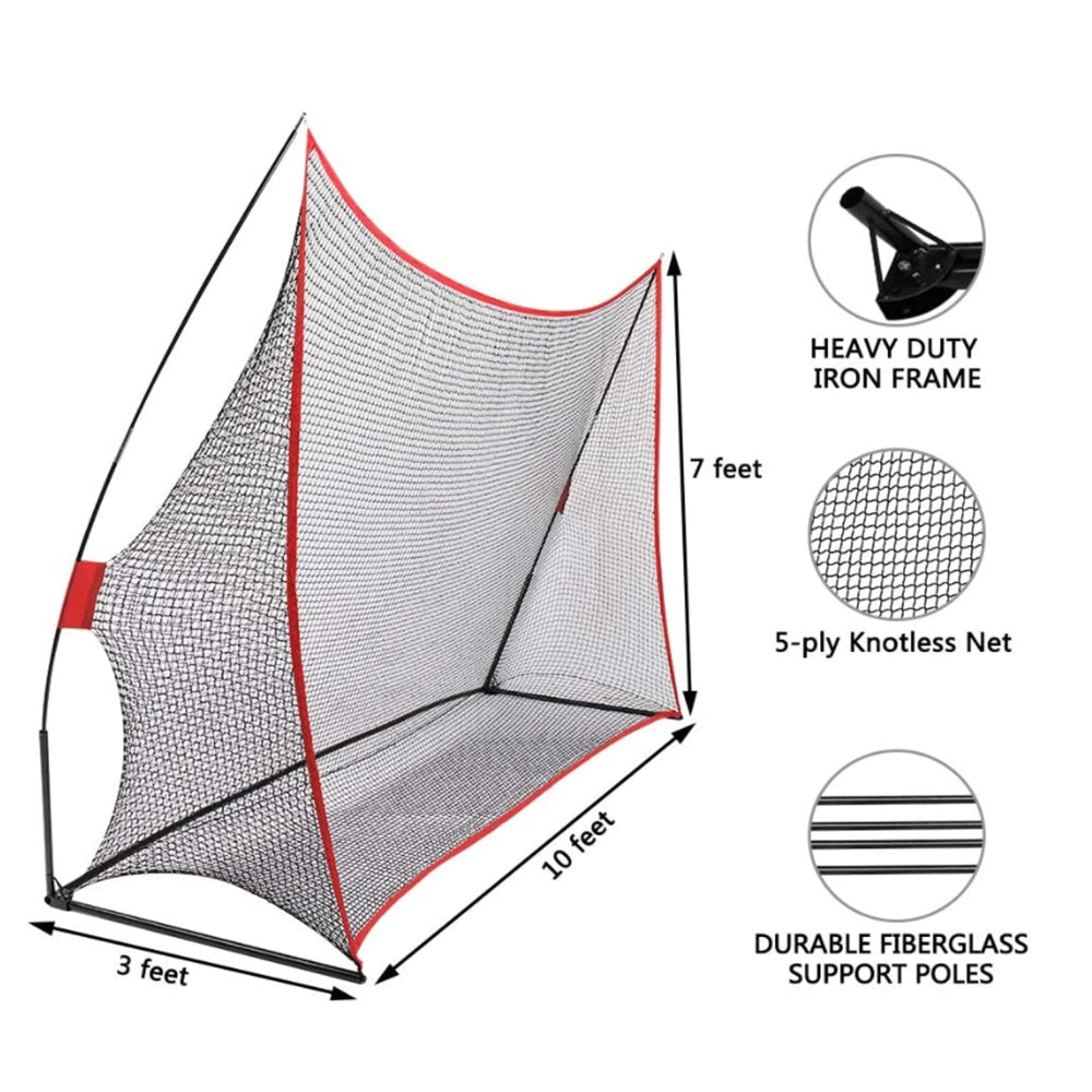 3M Huge Golf Practice Net Portable Hitting Swing Training Net Outdoor +Carry Bag