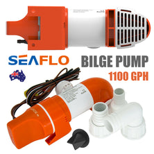 SEAFLO 1100GPH DC12V Automatic Bilge Pump Low Profile Water Pump for Boat Marine SFBP1-G1100-14A