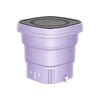 Mini Washing Machine Bucket Folding Portable Laundry Machine Clothes Washing purple