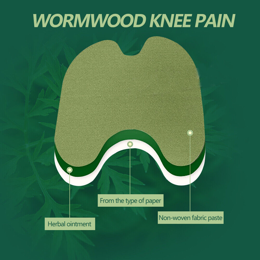 24pcs Wormwood Knee Plaster Sticker Wellnee Back Neck Pain Joint Ache Relief Patch