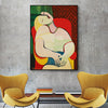 Wall Art 70cmx100cm The dream by Pablo Picasso Gold Frame Canvas