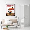 70cmx100cm Beer Lovely Day For A Guinness Black Frame Canvas Wall Art