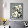 Wall Art 40cmx60cm Floral Lily II Black Frame Canvas