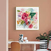 Wall Art 90cmx90cm Floral Brunch Gold Frame Canvas