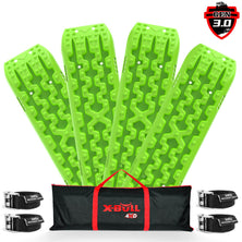 X-BULL Recovery Tracks Gen 3.0 Sand Track Mud Snow 10T 2 Pairs 4PC 4WD 4X4 Green