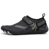 Men Women Water Shoes Barefoot Quick Dry Aqua Sports Shoes - Black Size EU40 = US7