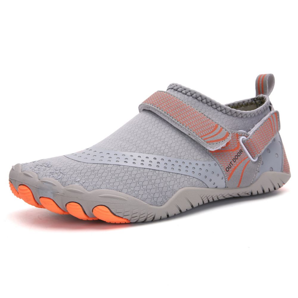 Men Women Water Shoes Barefoot Quick Dry Aqua Sports Shoes - Grey Size EU39 = US6