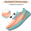 Water Shoes for Men and Women Soft Breathable Slip-on Aqua Shoes Aqua Socks for Swim Beach Pool Surf Yoga (Orange Size US 7)