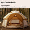 Large Space Luxury Frog Hexagonal Tent 5-8 Person Double Layer - Khaki