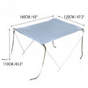 White Boat Foldable Anti-UV Tent Sunshade Awning Bimini Top Canopy Cover