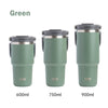 750ML Green Stainless Steel Travel Mug with Leak-proof 2-in-1 Straw and Sip Lid, Vacuum Insulated Coffee Mug for Car, Office, Perfect Gifts, Keeps Liquids Hot or Cold