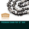 BAUMR-AG 12" Bar Replacement Spare Chainsaw Chain 3/8 .050 Gauge DL 44