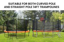 UP-SHOT 14ft Replacement Trampoline Safety Pad Padding Orange