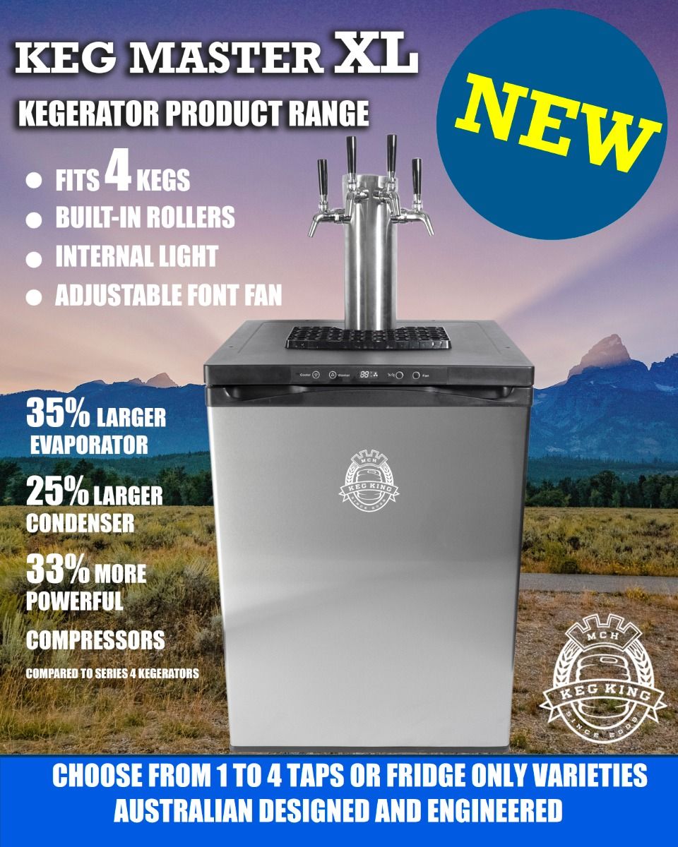 Keg King - Kegmaster Series XL Kegerator - Fastap Triple Tap